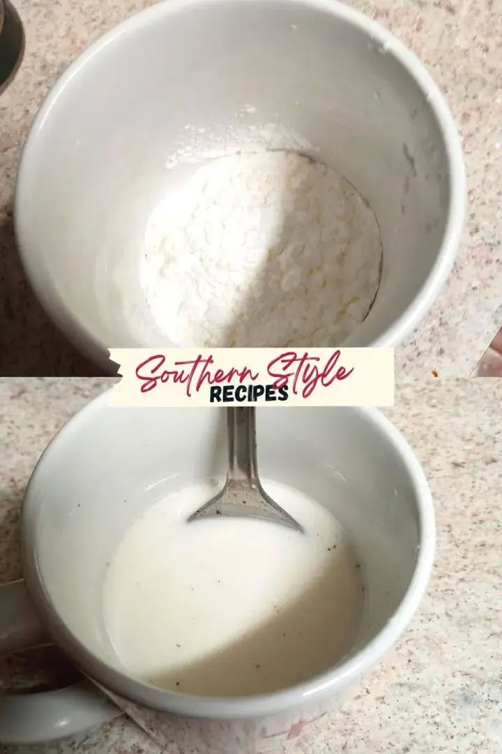 corn startch before and after water addition