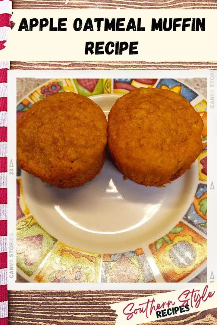 Apple Oatmeal Muffin Recipe