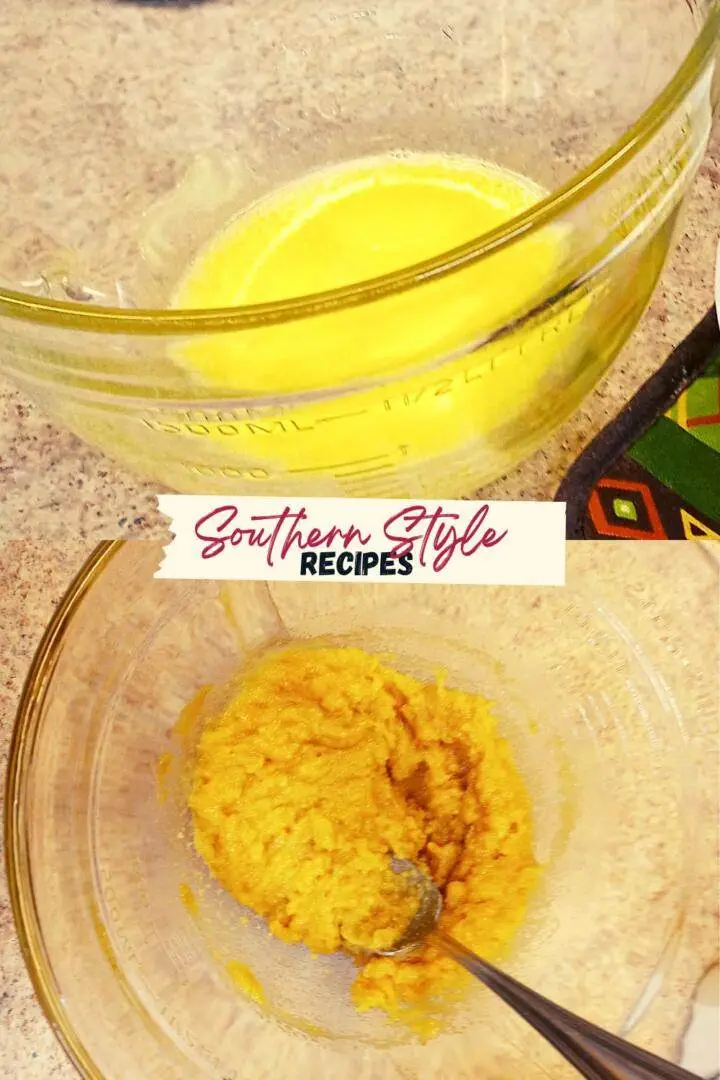 butter before and after sugar addition