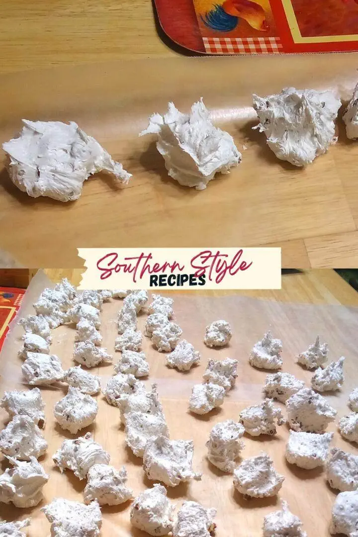 balls of old-fashioned homemade divinity candy