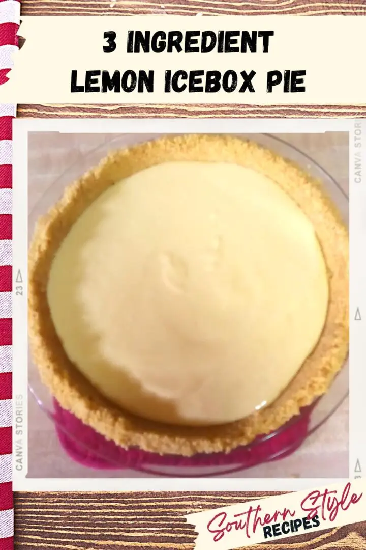 3 Ingredient Lemon Icebox Pie
