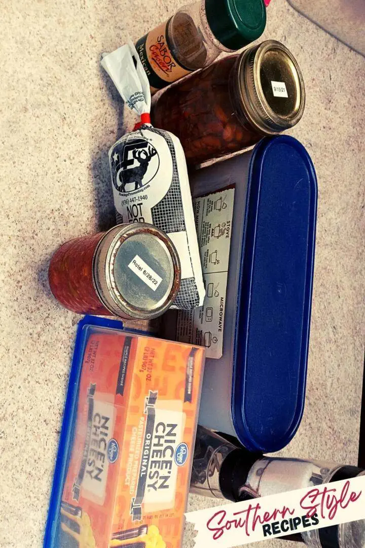 Ingredients for Mexican Beef and Rice Skillet