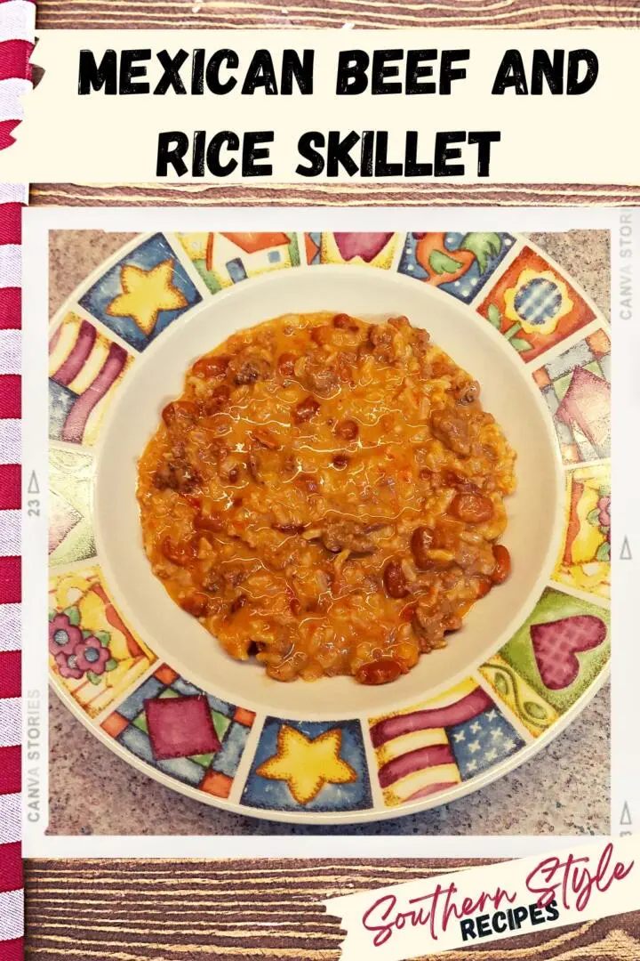 Mexican Beef and Rice Skillet
