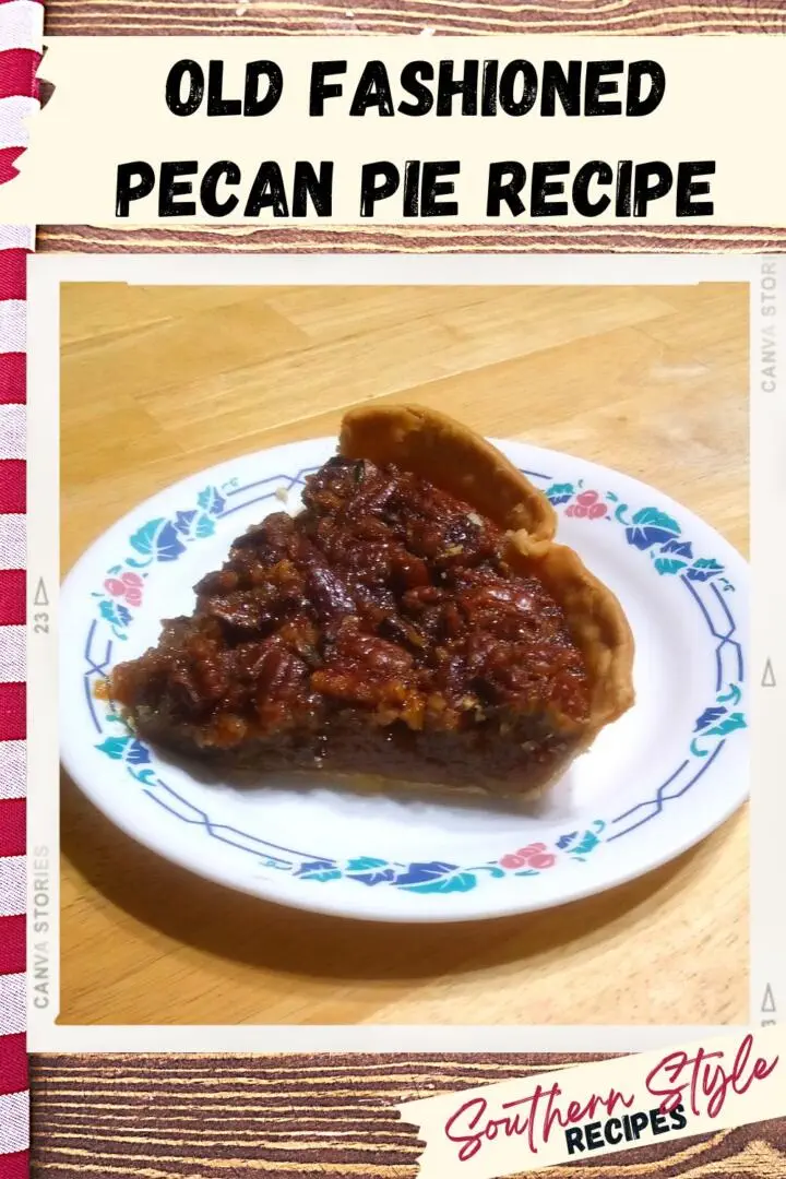 old fashioned pecan pie recipe