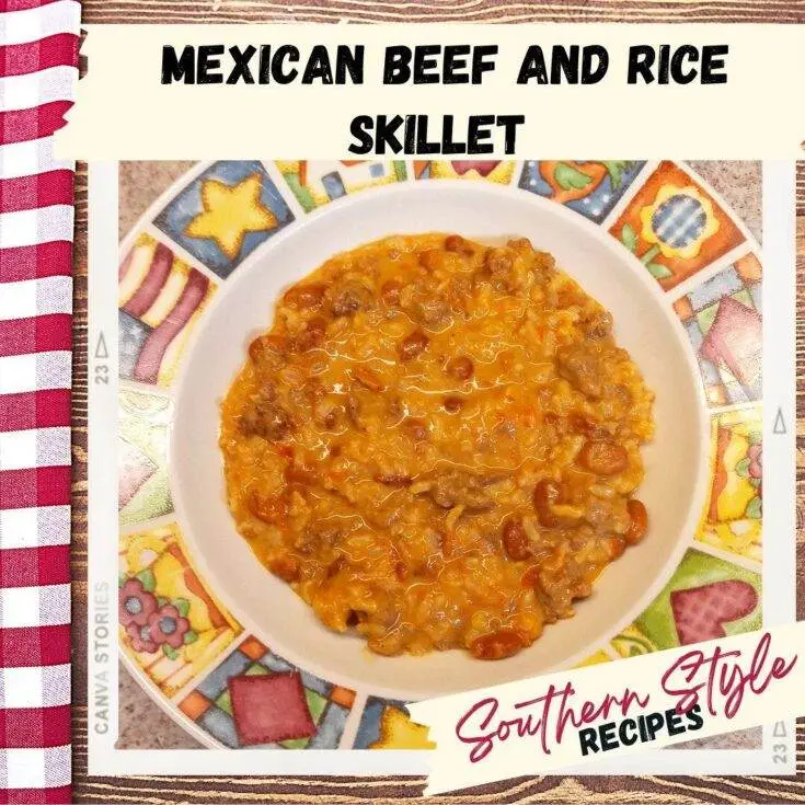 Mexican Beef and Rice Skillet