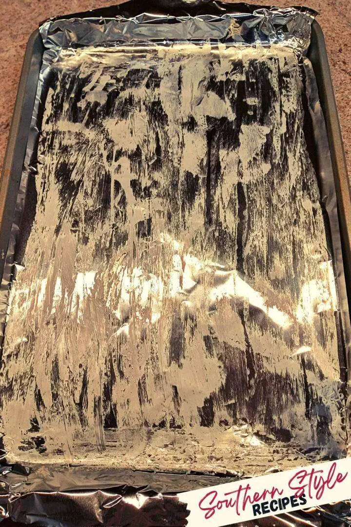 prepped greased cookie sheet
