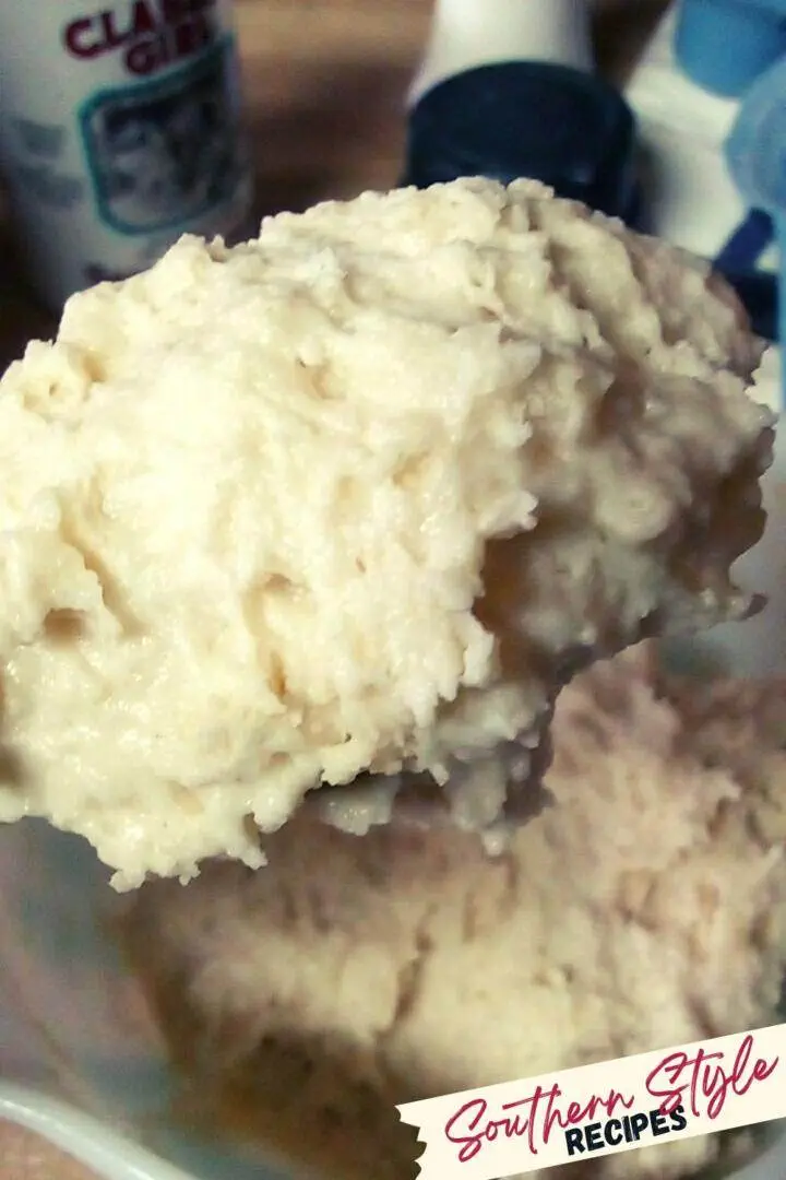 spoonful of biscuit dough