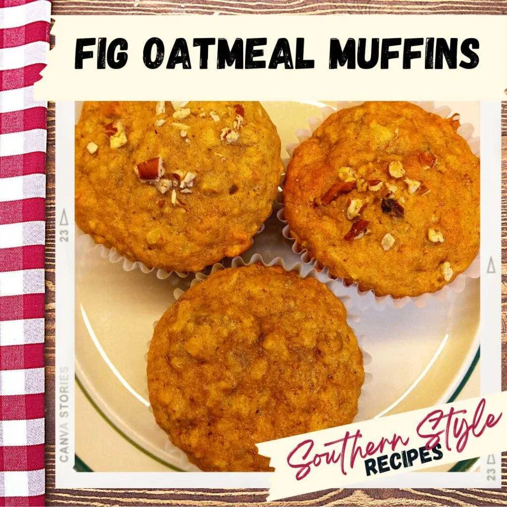 Fig Oatmeal Muffins Southern Style Recipes